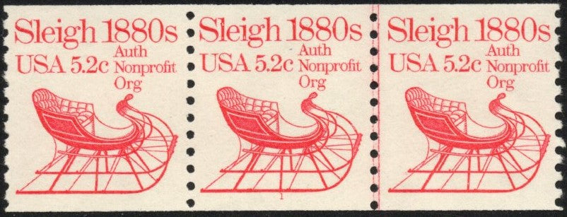 # 1900 (1983) 1880's Sleigh - PS/3, #1, XF MNH