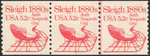 # 1900 (1983) 1880's Sleigh - PS/3, #2, VF MNH