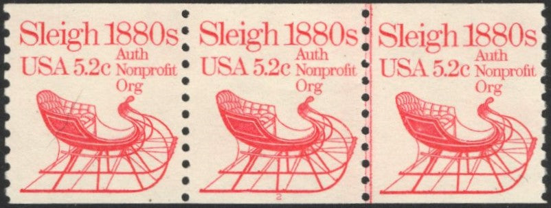 # 1900 (1983) 1880's Sleigh - PS/3, #2, VF MNH
