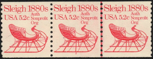 # 1900 (1983) 1880's Sleigh - PS/3, #2, XF MNH
