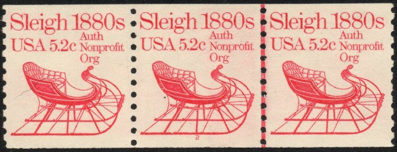 # 1900 (1983) 1880's Sleigh - PS/3, #2, XF MNH