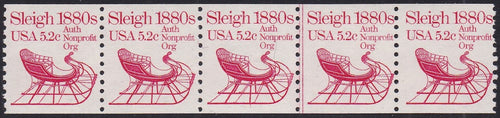 # 1900 (1983) 1880's Sleigh - PS/5, #1, F MNH (PNC)