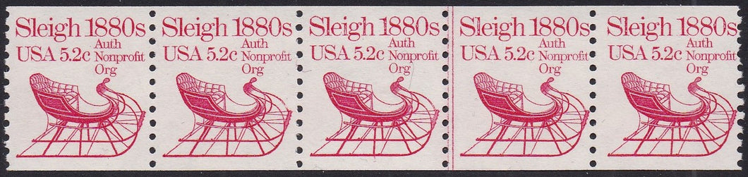 # 1900 (1983) 1880's Sleigh - PS/5, #1, F MNH (PNC)