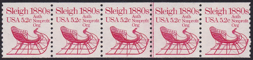 # 1900 (1983) 1880's Sleigh - PS/5, #2, FVF MNH (PNC)