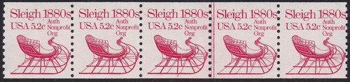 # 1900 (1983) 1880's Sleigh - PS/5, #2, F MNH (PNC)