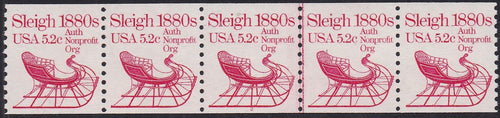 # 1900 (1983) 1880's Sleigh - PS/5, #2, VF MNH (PNC)