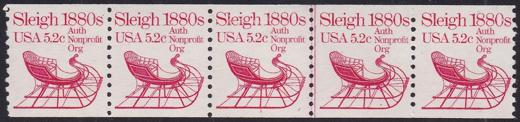 # 1900 (1983) 1880's Sleigh - PS/5, #1, FVF MNH (PNC)