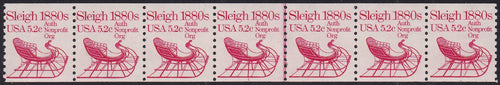 # 1900 (1983) 1880's Sleigh - PS/7, #1, VF MNH (PNC)