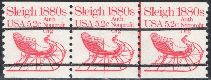 # 1900a (1983) 1880's Sleigh, Precancel - PS/3, #1, XF MNH