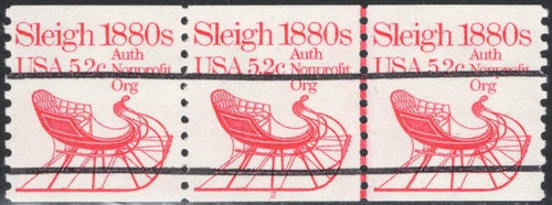 # 1900a (1983) 1880's Sleigh, Precancel - PS/3, #2, XF MNH