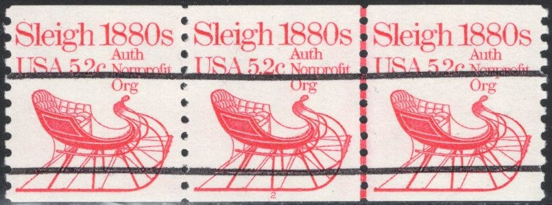 # 1900a (1983) 1880's Sleigh, Precancel - PS/3, #2, XF MNH