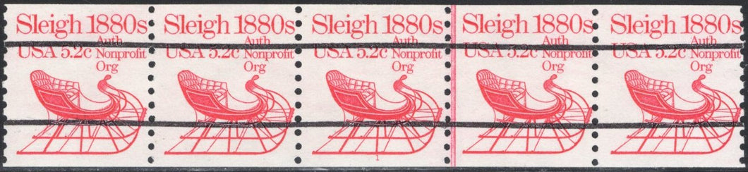 # 1900a (1983) 1880's Sleigh, Precancel - PS/5, #1, FVF MNH