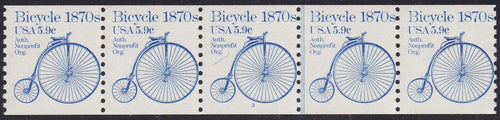 # 1901 (1982) 1870's Bicycle - PS/5, #3, F MNH (PNC)