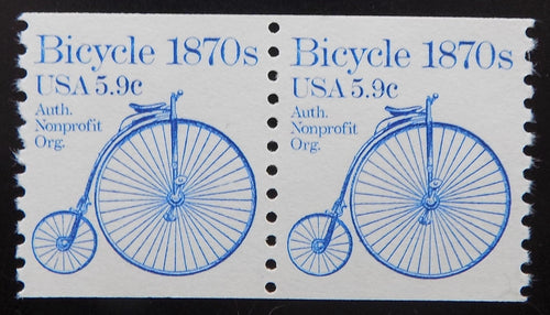 # 1901 (1982) 1870's Bicycle - Coil pr, XF MNH