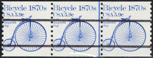 # 1901a (1982) 1870's Bicycle, Precancel - PS/3, #3, F MNH