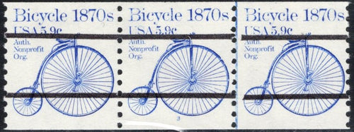 # 1901a (1982) 1870's Bicycle, Precancel - PS/3, #3, VF MNH