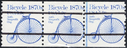 # 1901a (1982) 1870's Bicycle, Precancel - PS/3, #4, VG MNH