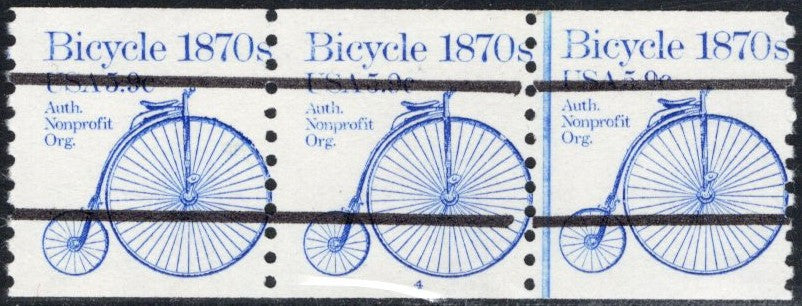# 1901a (1982) 1870's Bicycle, Precancel - PS/3, #4, VG MNH