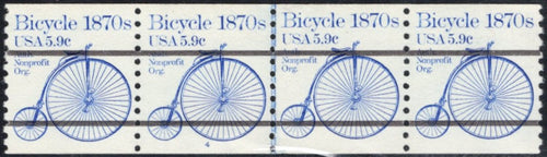 # 1901a (1982) 1870's Bicycle, Precancel - PS/4, #4, VF MNH