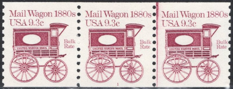 # 1903 (1981) 1880's Mail Wagon - PS/3, #1, VF MNH