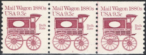 # 1903 (1981) 1880's Mail Wagon - PS/3, #1, XF MNH