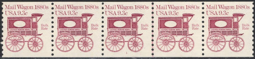 # 1903 (1981) 1880's Mail Wagon - PS/5, #1, XF MNH