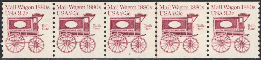 # 1903 (1981) 1880's Mail Wagon - PS/5, #1, XF MNH