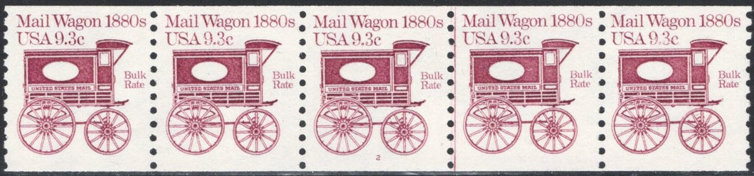 # 1903 (1981) 1880's Mail Wagon - PS/5, #2, VF MNH