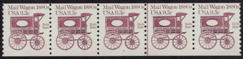 # 1903 (1981) 1880's Mail Wagon - PS/5, #3, F MNH