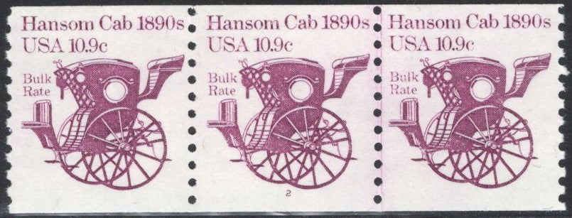 # 1904 (1982) 1890's Hansom Cab - PS/3, #2, XF MNH