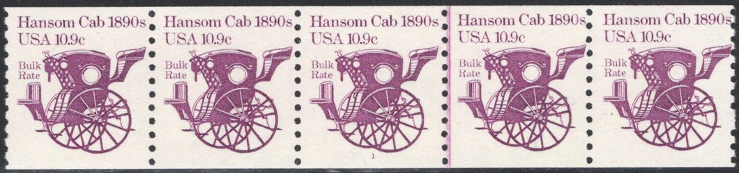 # 1904 (1982) 1890's Hansom Cab - PS/5, #1, F MNH