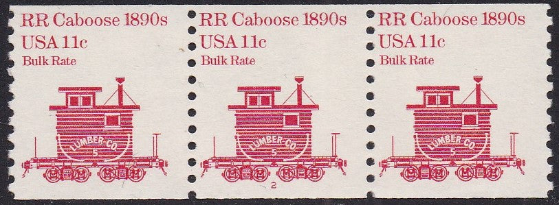 # 1905b (1991) 1890's RR Caboose, Precancel, No Lines - PS/3, #2, FVF MNH (PNC)