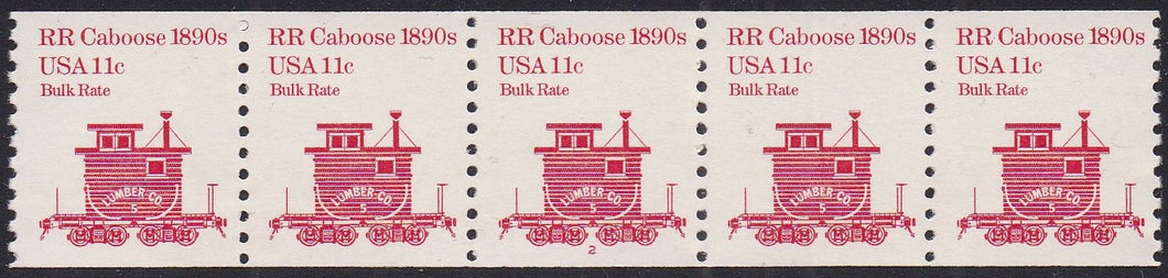 # 1905b (1991) 1890's RR Caboose, Precancel, No Lines - PS/5, #2, FVF MNH (PNC)