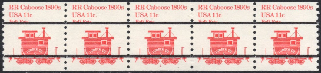 # 1905a (1991) 1890's RR Caboose, Precancel, Lines - PS/5, #1, VF MNH