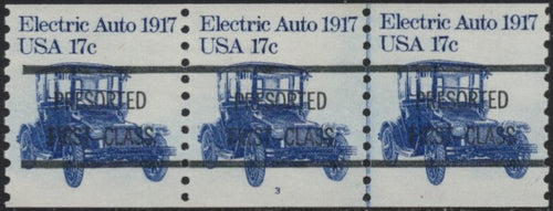 # 1906a (1981) 1917 Electric Auto - PS/3, Type A, #3, Gap 2L, XF MNH