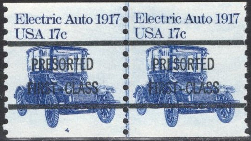 # 1906a (1981) 1917 Electric Auto - PS/2, #4, Type A, XF MNH