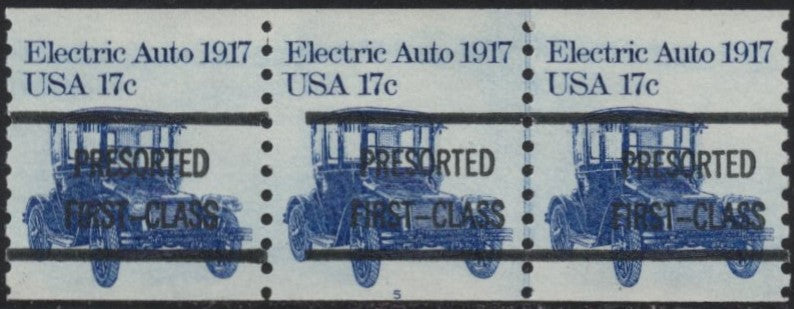 # 1906a (1981) 1917 Electric Auto - PS/3, #5, Type A, Gap 1L, XF MNH