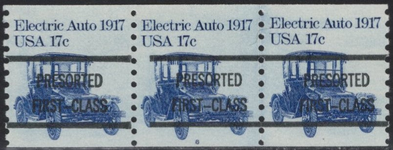 # 1906a (1981) 1917 Electric Auto - PS/3, #6, Type A, Gap 1L, XF MNH