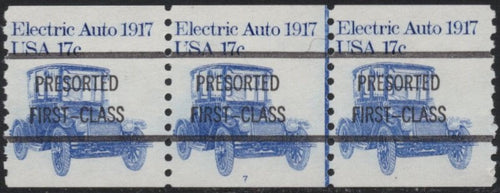 # 1906a (1981) 1917 Electric Auto - PS/3, #7, Type A, No Gap, FVF MNH