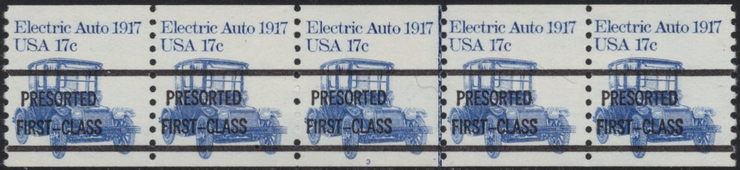 # 1906a (1981) 1917 Electric Auto - PS/5, #3, No Gap, VF MNH