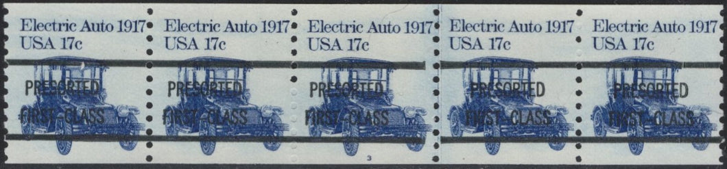 # 1906a (1981) 1917 Electric Auto - PS/5, #3, Type A, Normal Gap, VF MNH