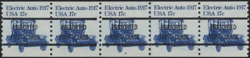 # 1906a (1981) 1917 Electric Auto - PS/5, #5, Type A, Gap 1L, VF MNH
