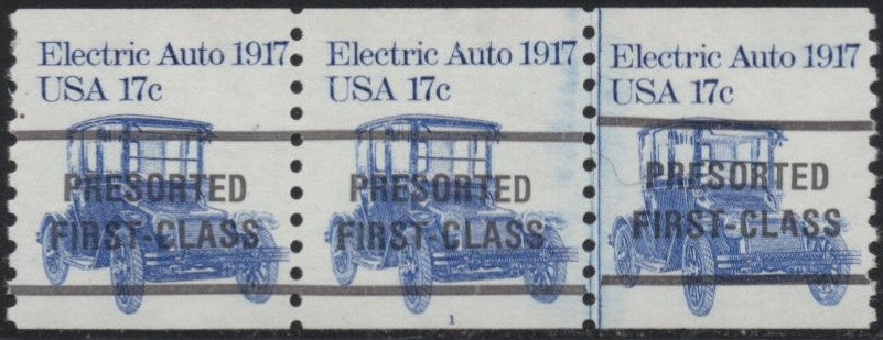 # 1906a (1981) 1917 Electric Auto - PS/3, #1, Type C, Gap, FVF MNH
