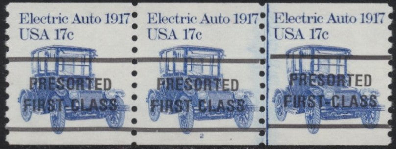 # 1906a (1981) 1917 Electric Auto - PS/3, #2, Type C, Gap, FVF MNH