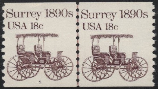 # 1907 (1981) 1890's Surrey - PS/2, #5, VF MNH