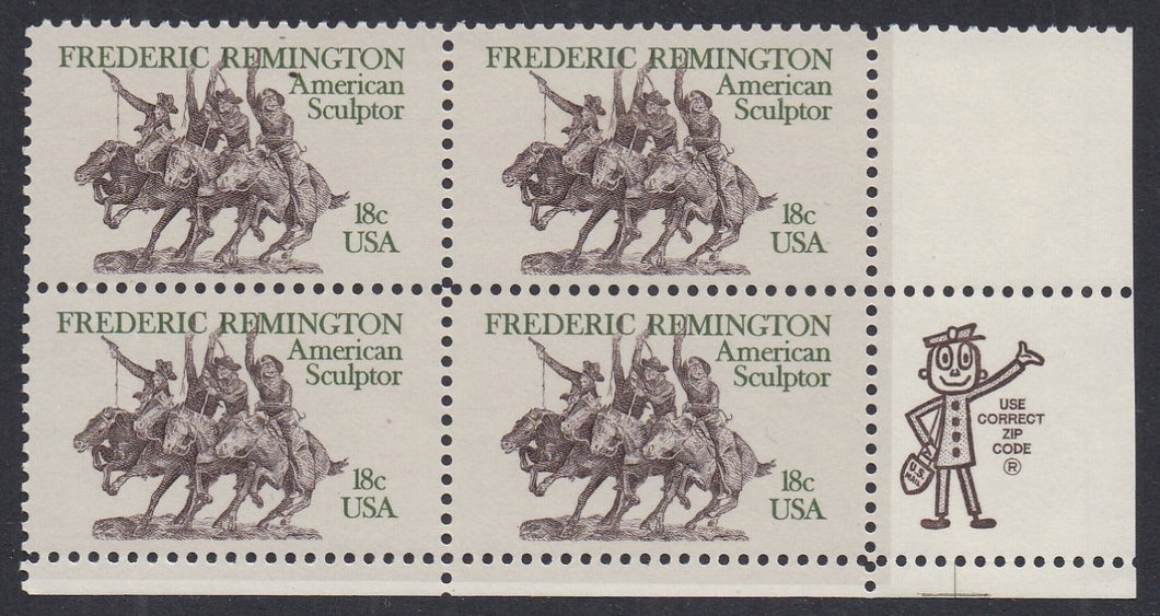 # 1934 (1981) Remington - Mr. Zip, BK/4, LR, MNH