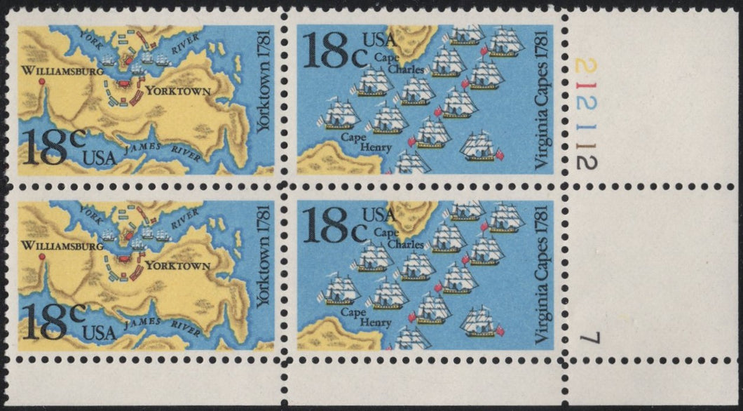 # 1937-38 (1981) Yorktown - PB, LR #212112-7, MNH