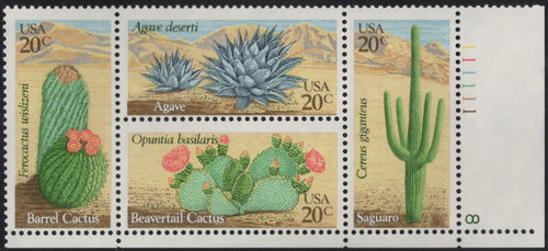 # 1942-45 (1981) Desert Plants - PB, LR #111111-8, MNH