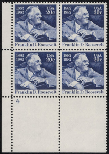 # 1950 (1982) FDR - PB, LL #4, MNH