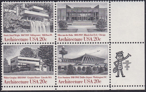 # 2019-22 (1982) Architecture - Mr. Zip, BK/4, MNH